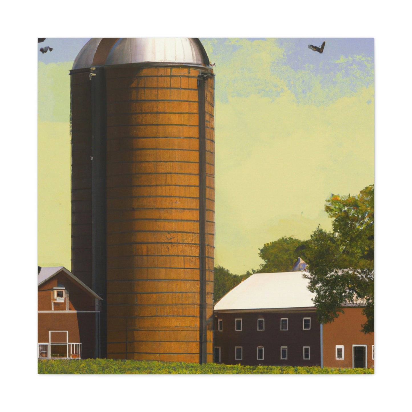 "Silo in the City" - Canvas