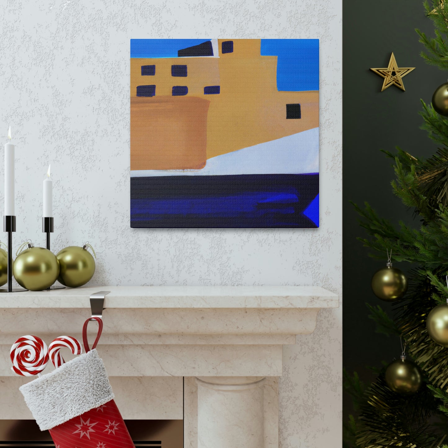 Ferry Minimalism Painting - Canvas