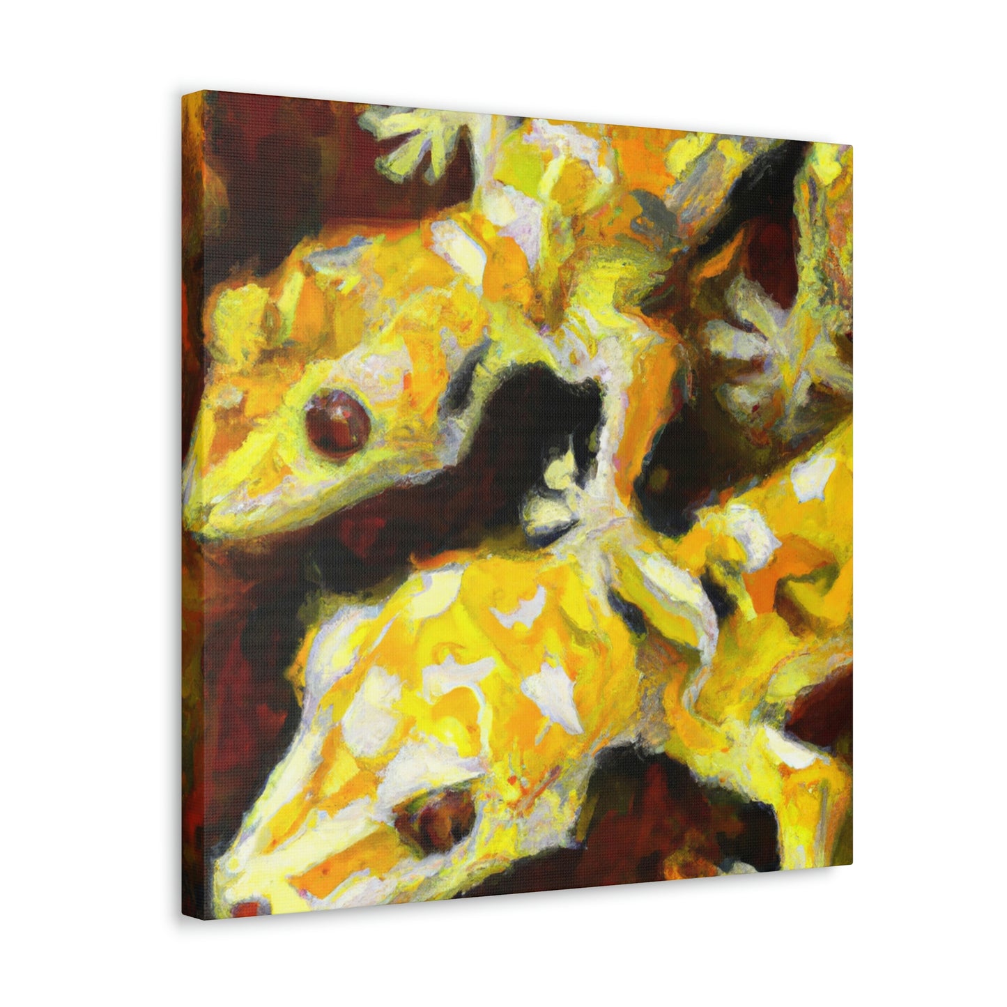 Crested Gecko Expressionism - Canvas