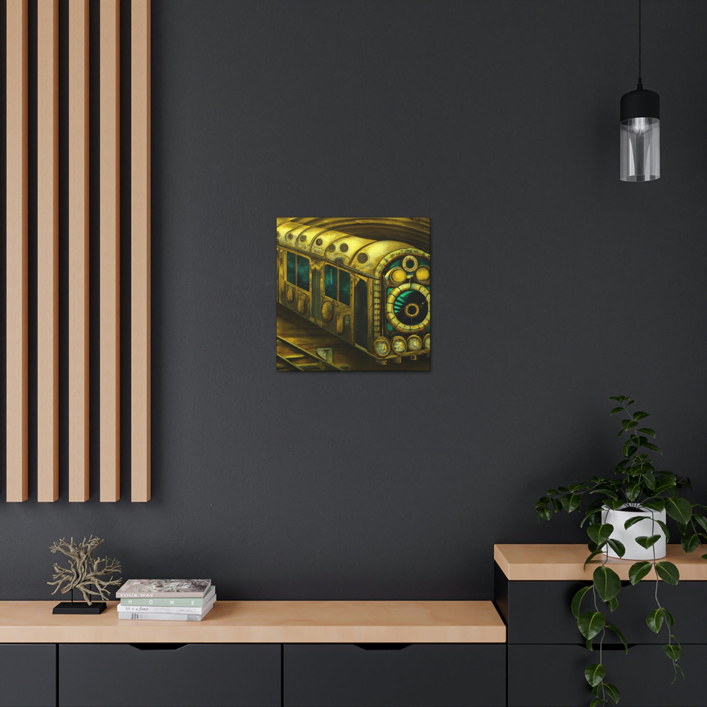 Subway Train Steampunk - Canvas