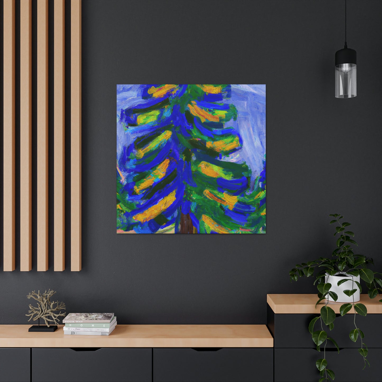 "Spruce Tree Expressionism" - Canvas