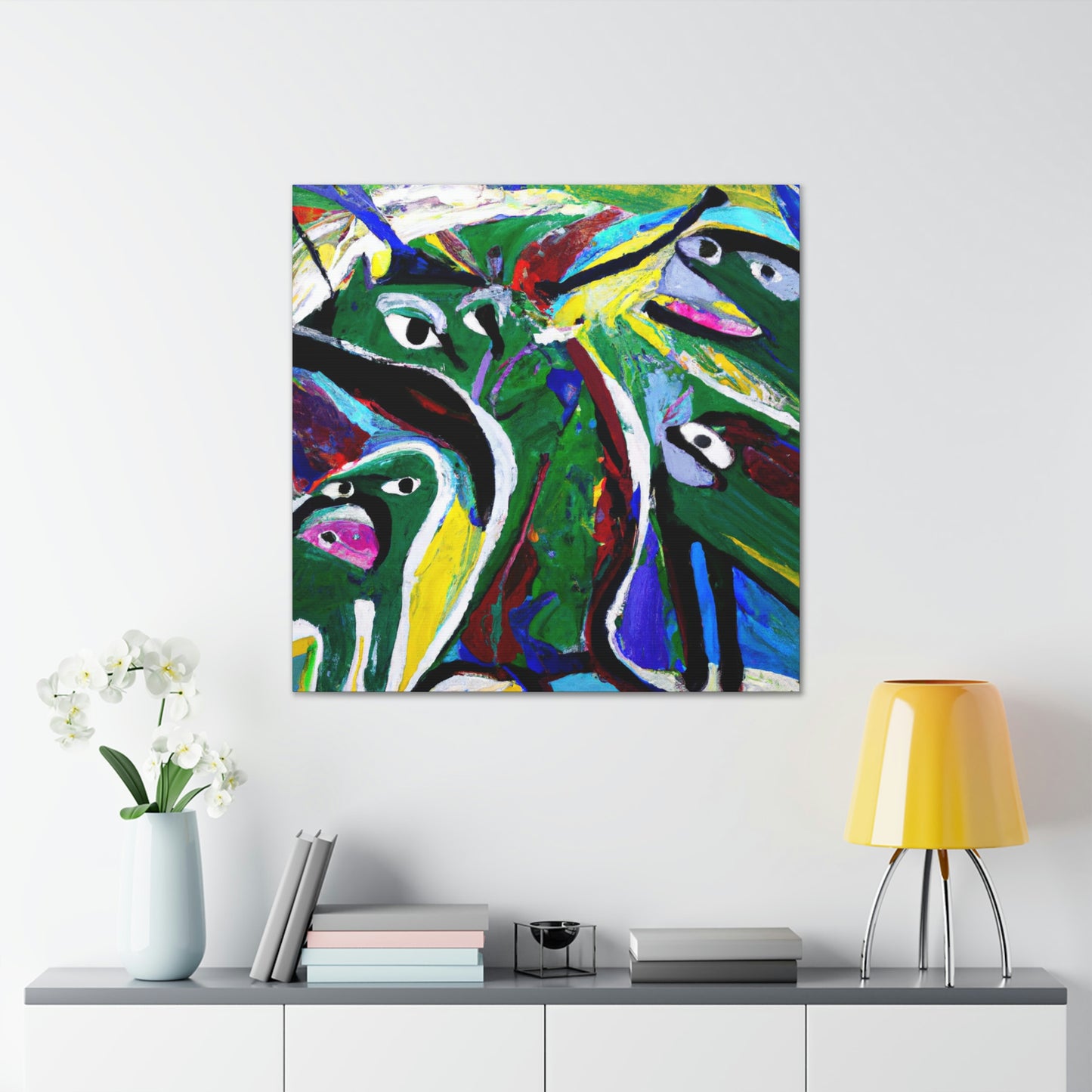 Otters in Abstraction - Canvas