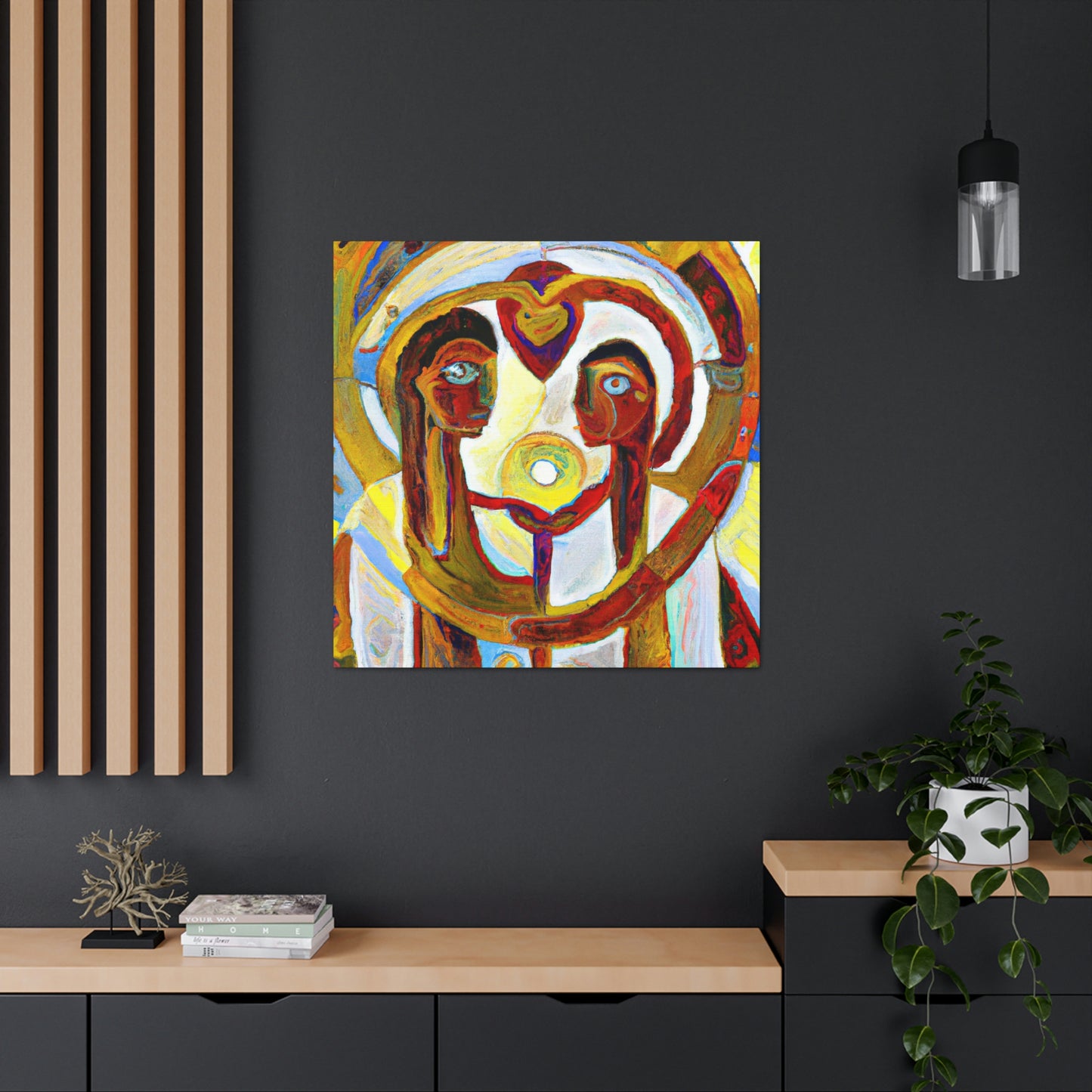 Love's Celestial Halo - Canvas