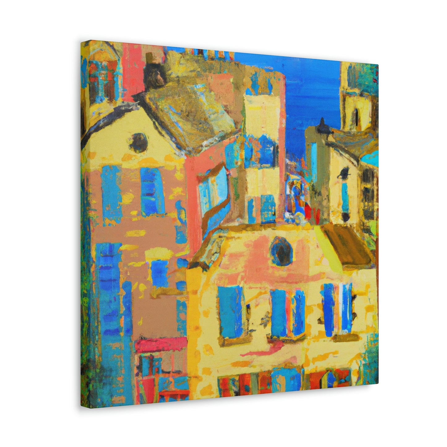 "Mediterranean Brilliance Ablaze" - Canvas