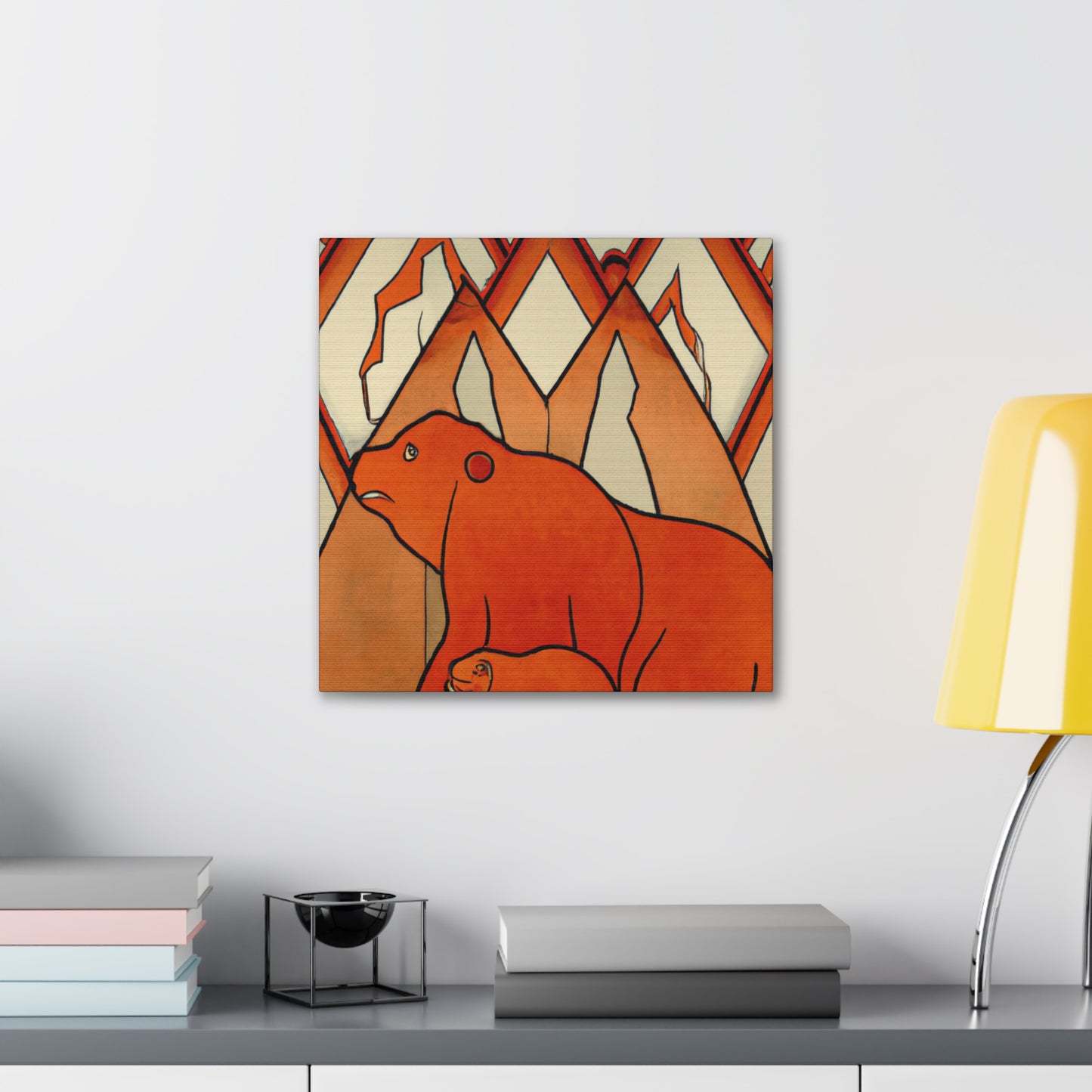 "Bear in Art Deco" - Canvas