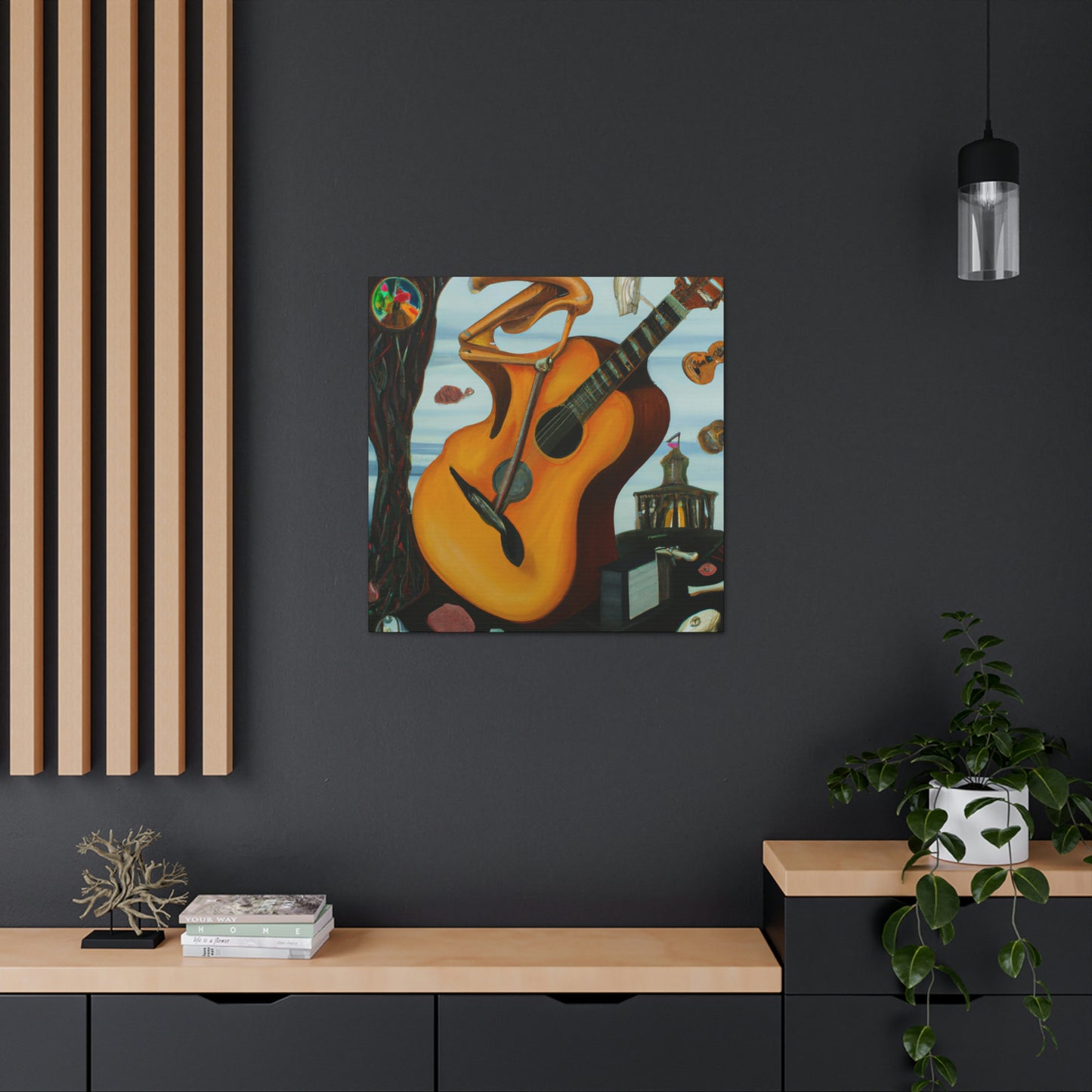 "Guitar in a Dreamscape" - Canvas