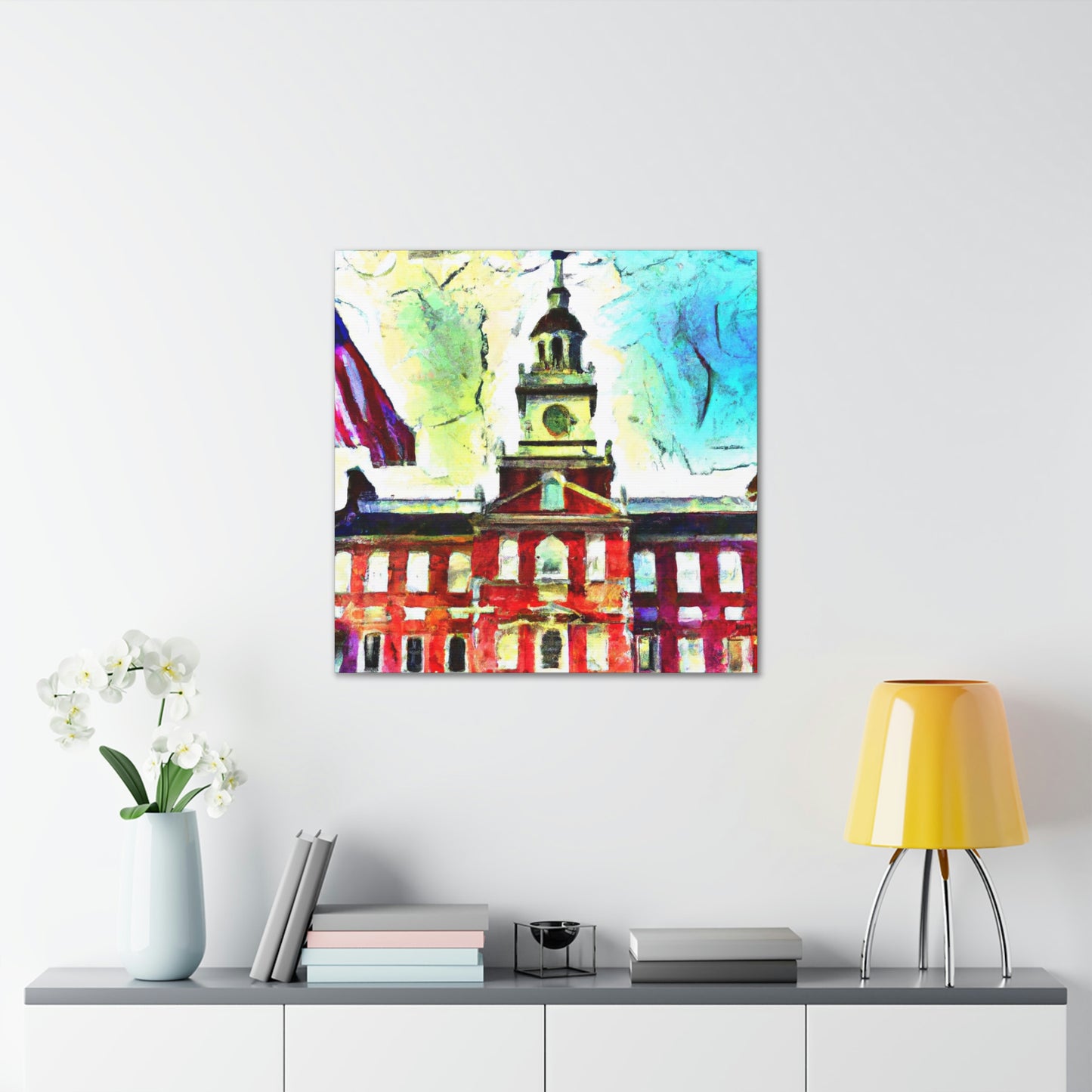 Independence Hall Reflected - Canvas