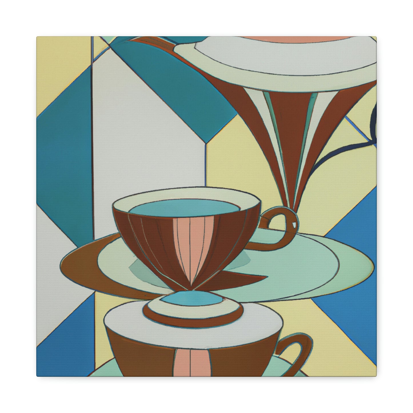 "Brewing Art Deco Tea" - Canvas