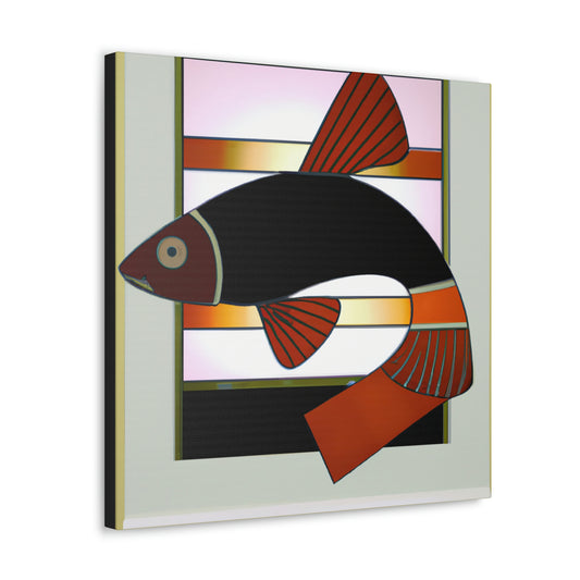 Dazzling Deco Killifish - Canvas