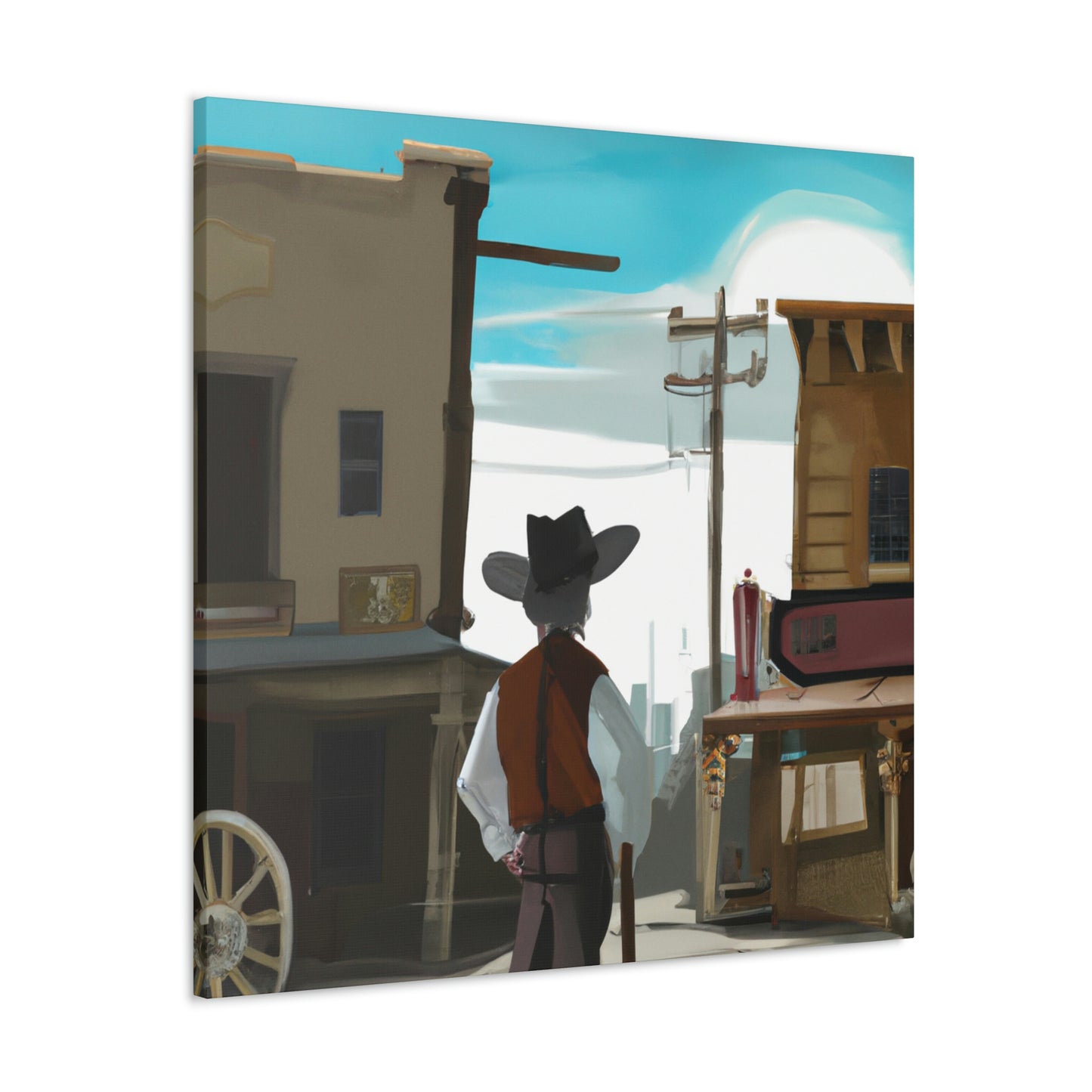 Old West Memories. - Canvas