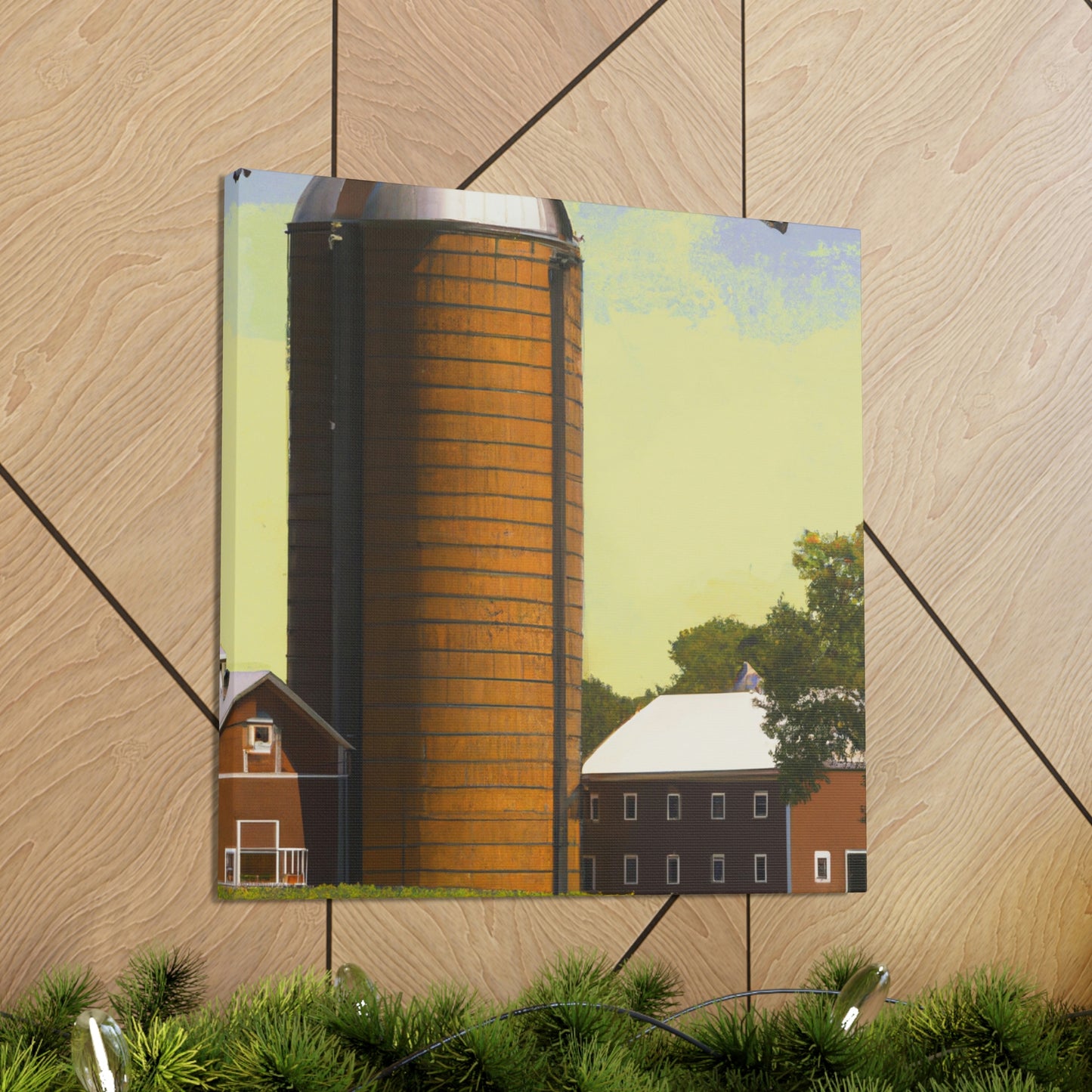 "Silo in the City" - Canvas