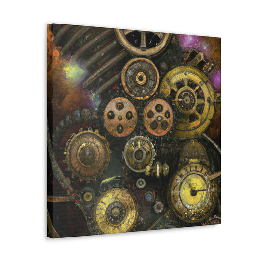 "Star Cluster Steampunk Wonder" - Canvas