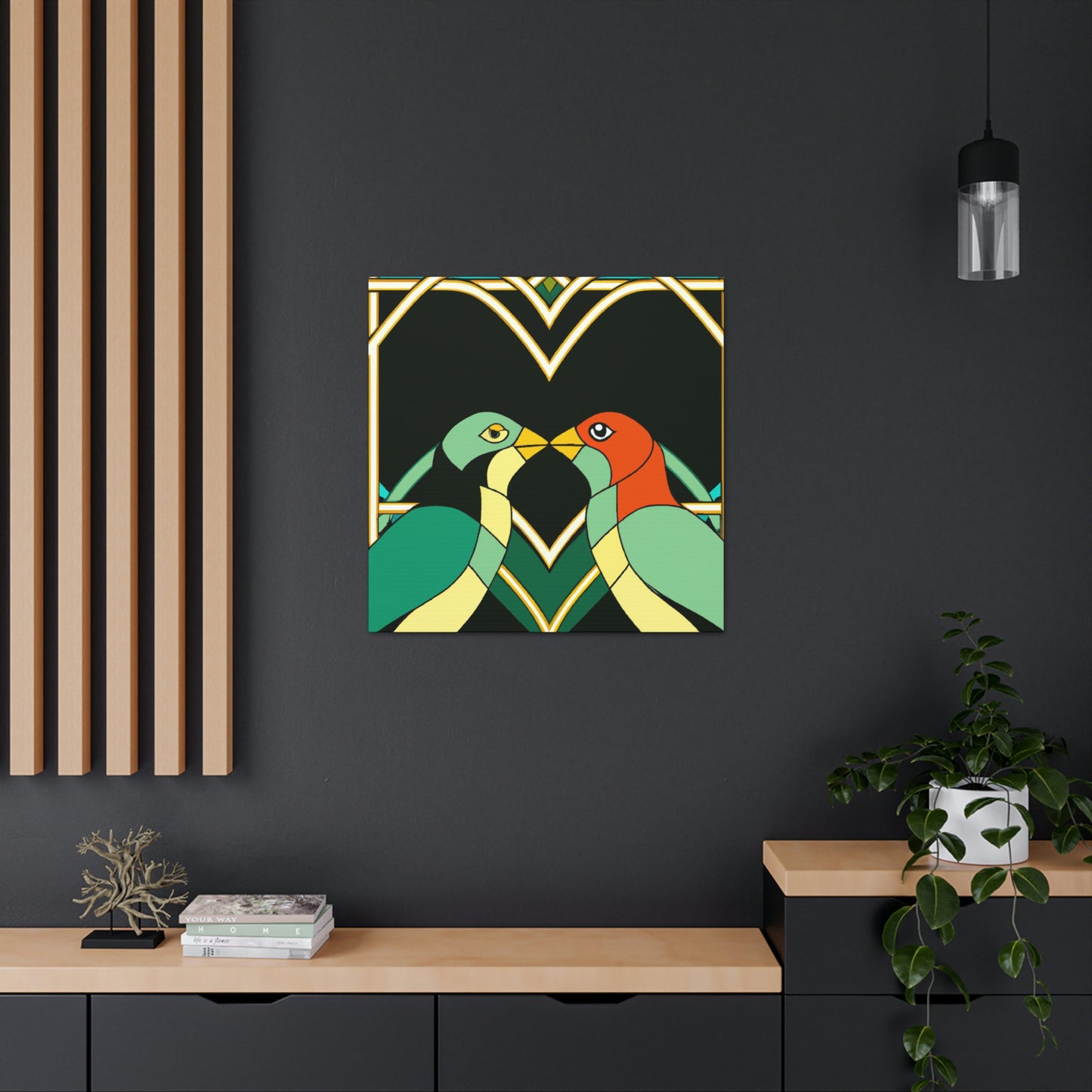 Lovers in Art Deco - Canvas