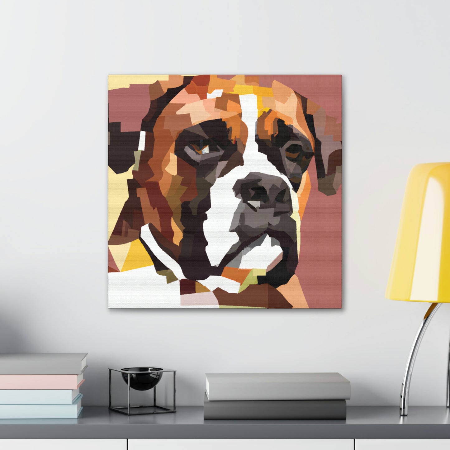 "Boxer In Monochrome" - Canvas