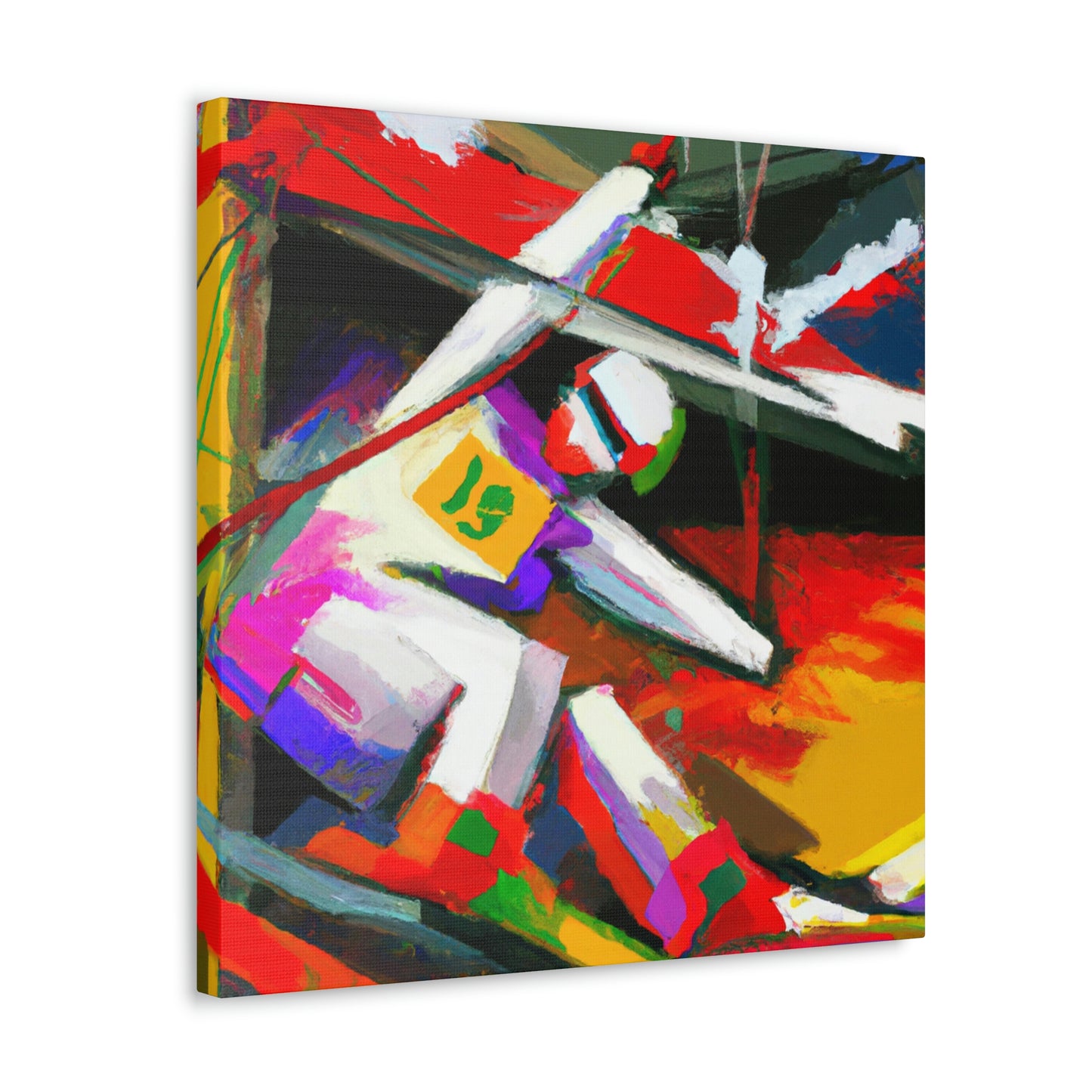 Skiing in Expressionism - Canvas