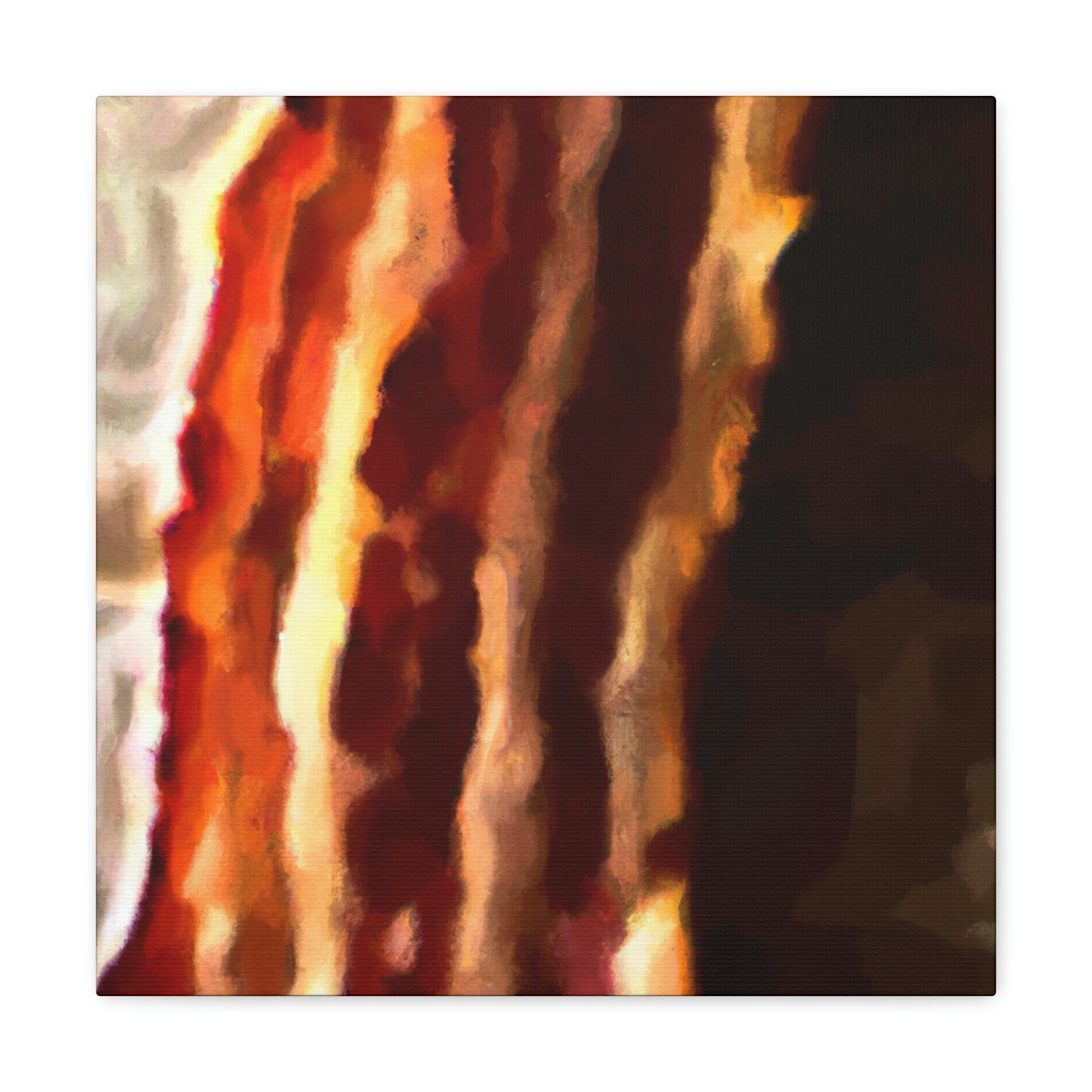 "Sizzling Bacon Delight" - Canvas