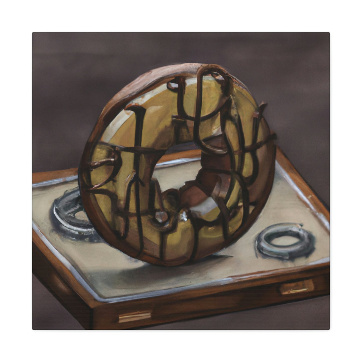 "The Steamy Doughnut Shop" - Canvas