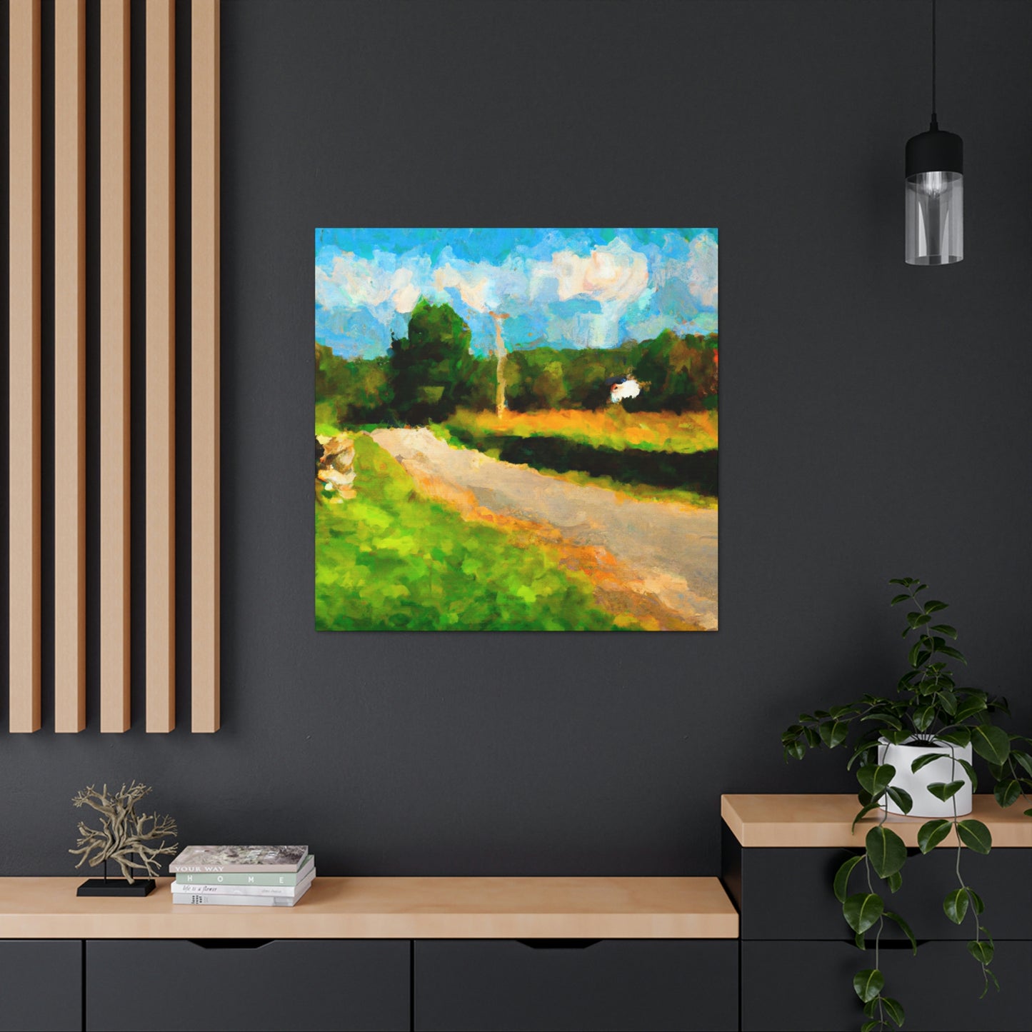 "Country Road Impressionism" - Canvas