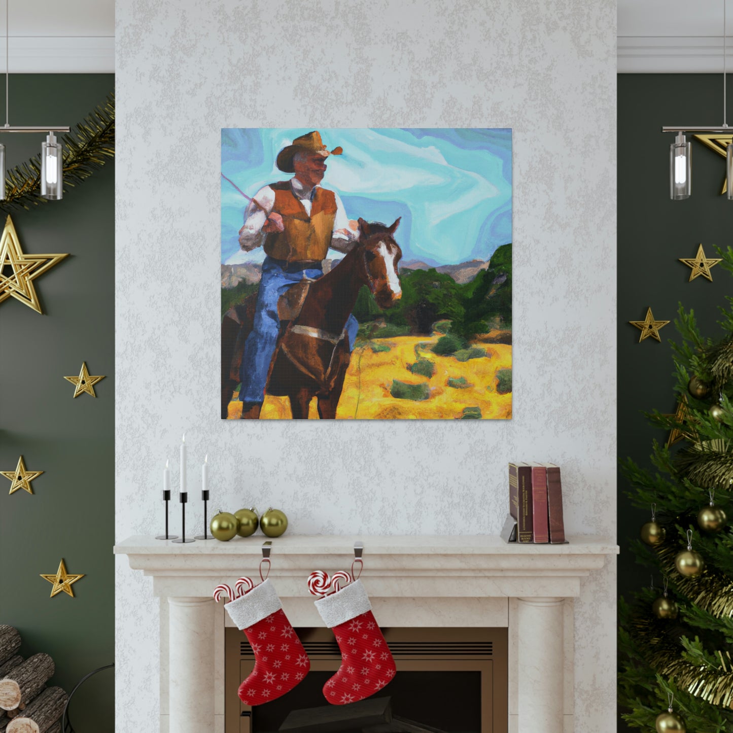 "Cowboy On The Range" - Canvas