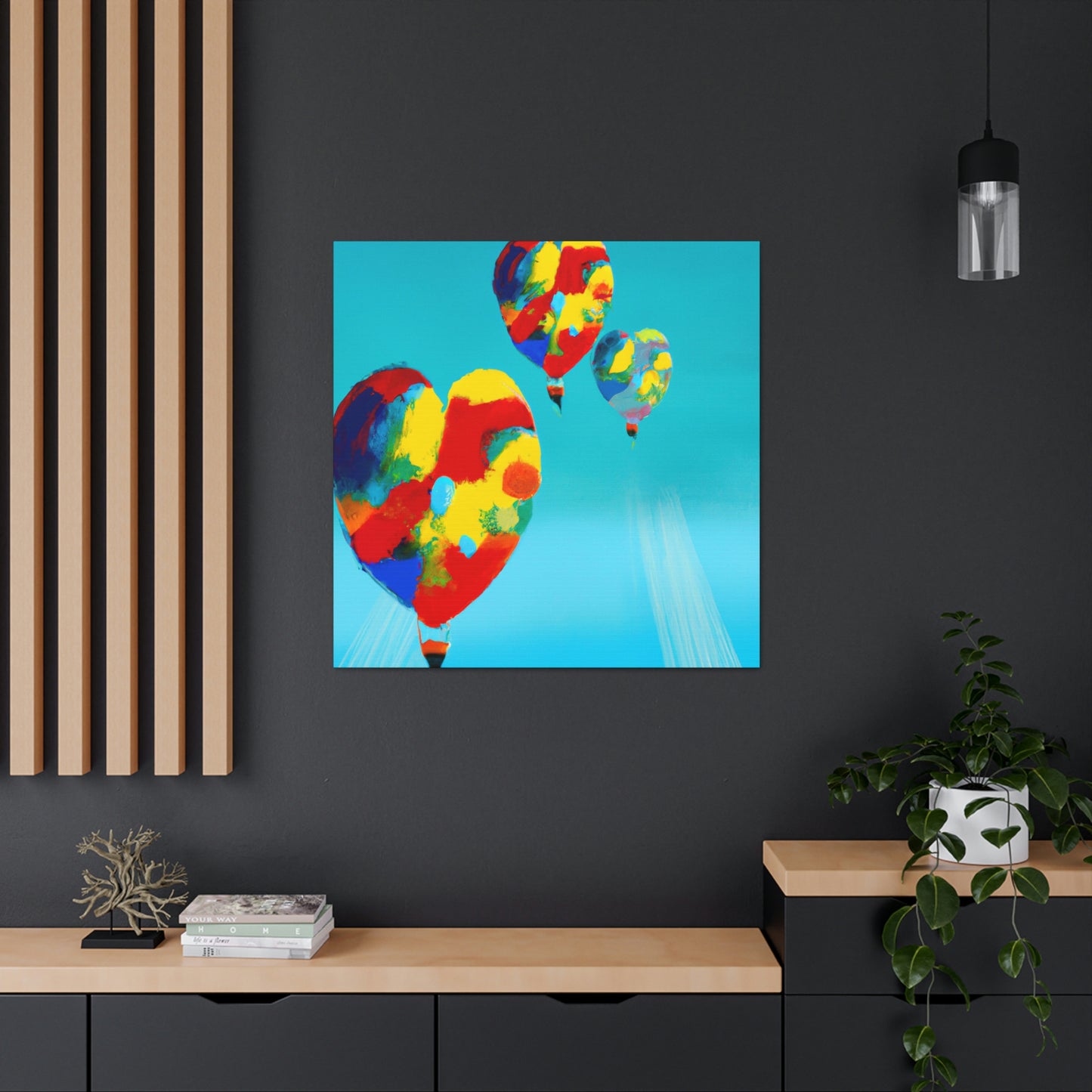 "Skyward Flight of Balloons" - Canvas