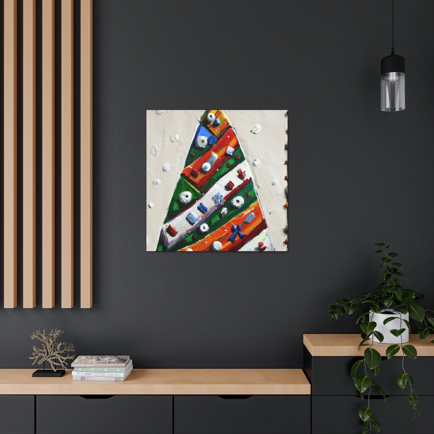 "Christmas Tree Fantasyland" - Canvas