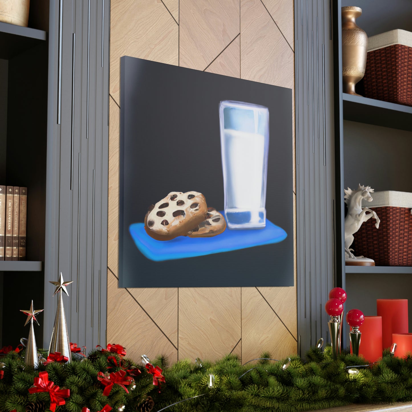 "Comforting Milk & Cookies" - Canvas