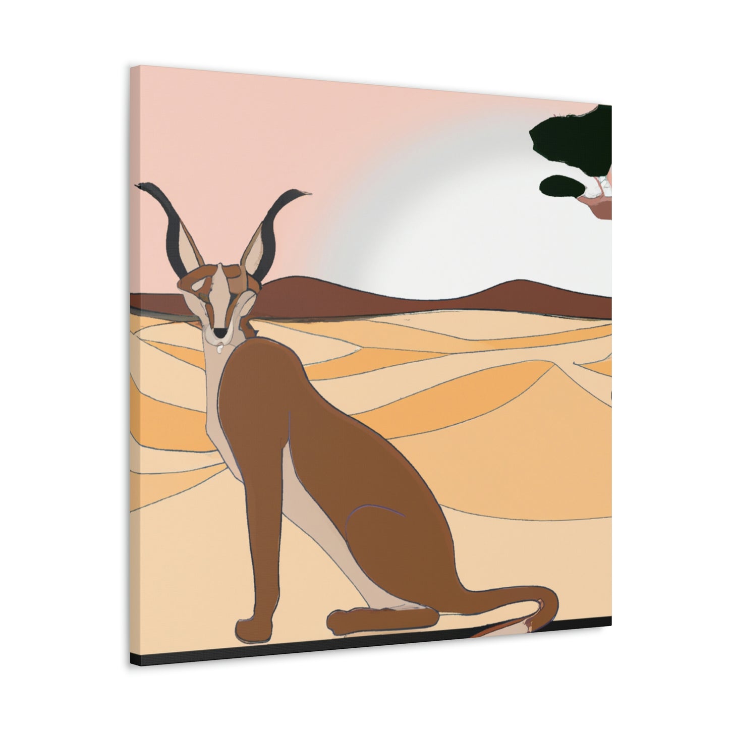 Caracal's Classic Charm - Canvas