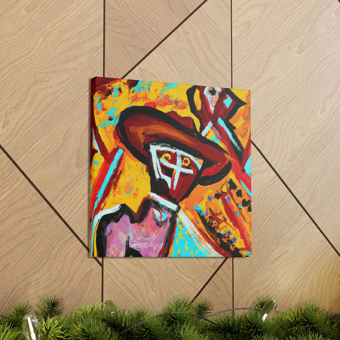 "Cowboy Hat Portrait" - Canvas