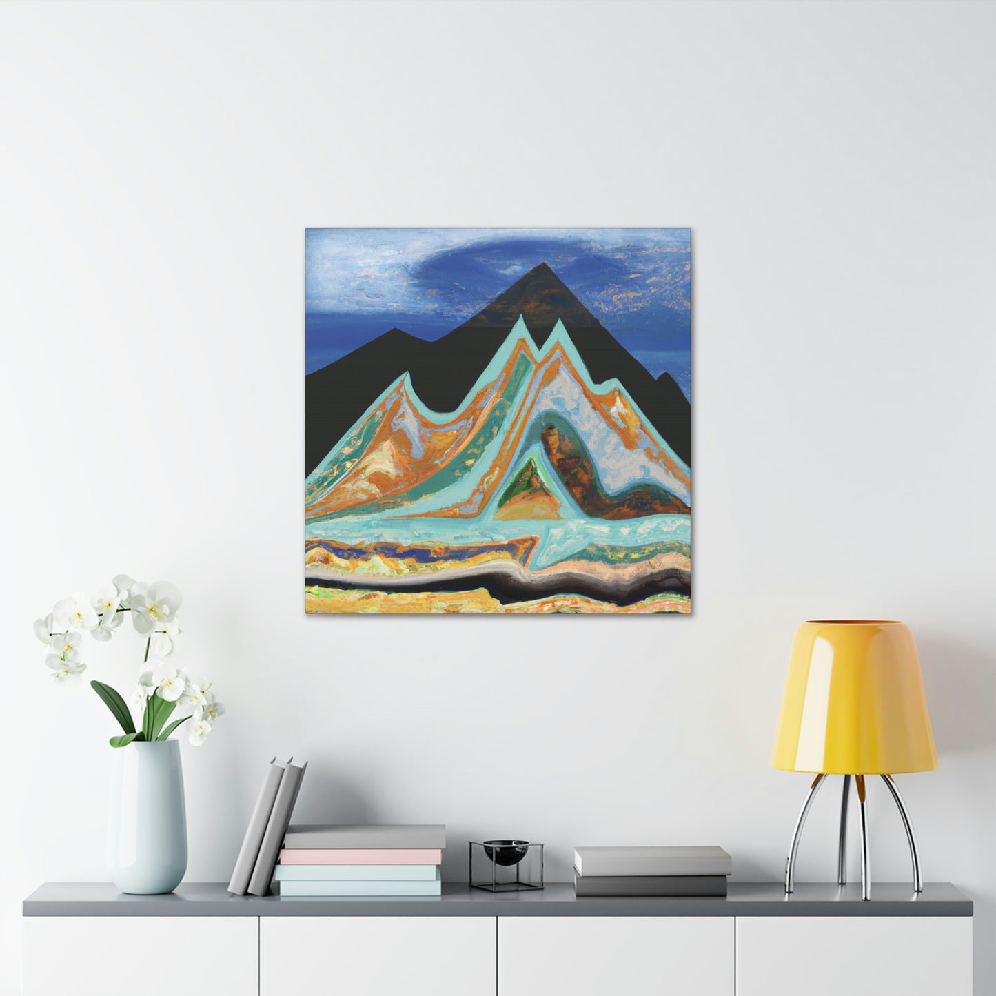 Mountain Mystique Painting - Canvas