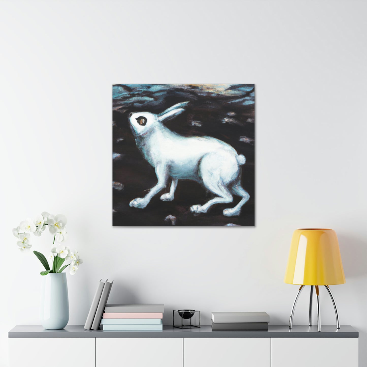 "Arctic Hare in Snow" - Canvas