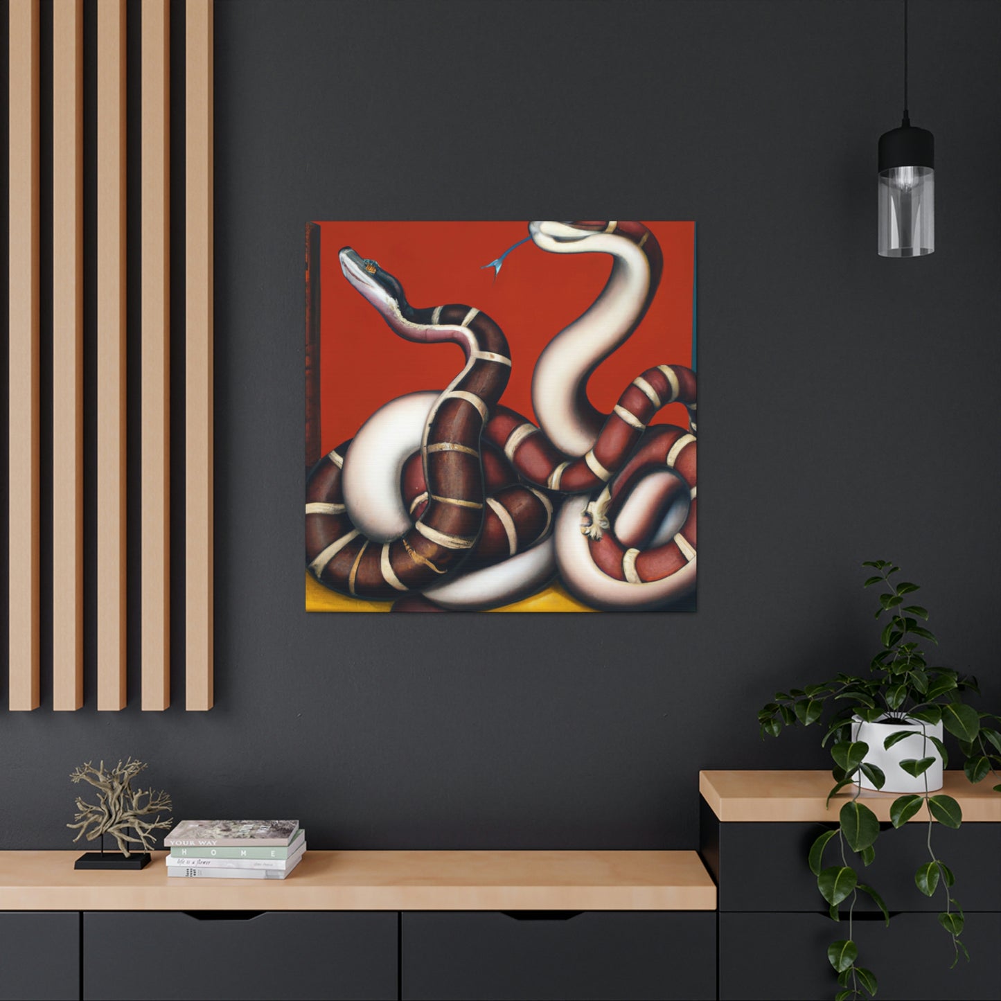 "Slithering Art Deco" - Canvas