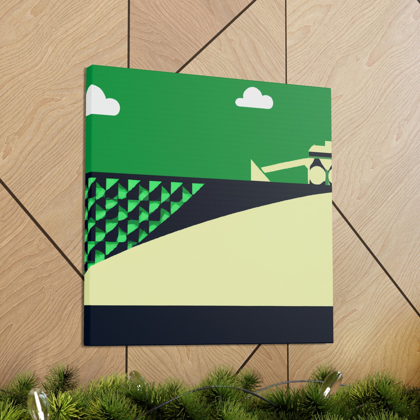 "Combine Harvester Minimalism" - Canvas