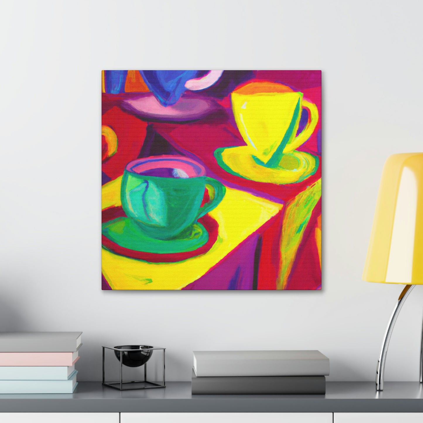 "Teacups in Fauvism" - Canvas