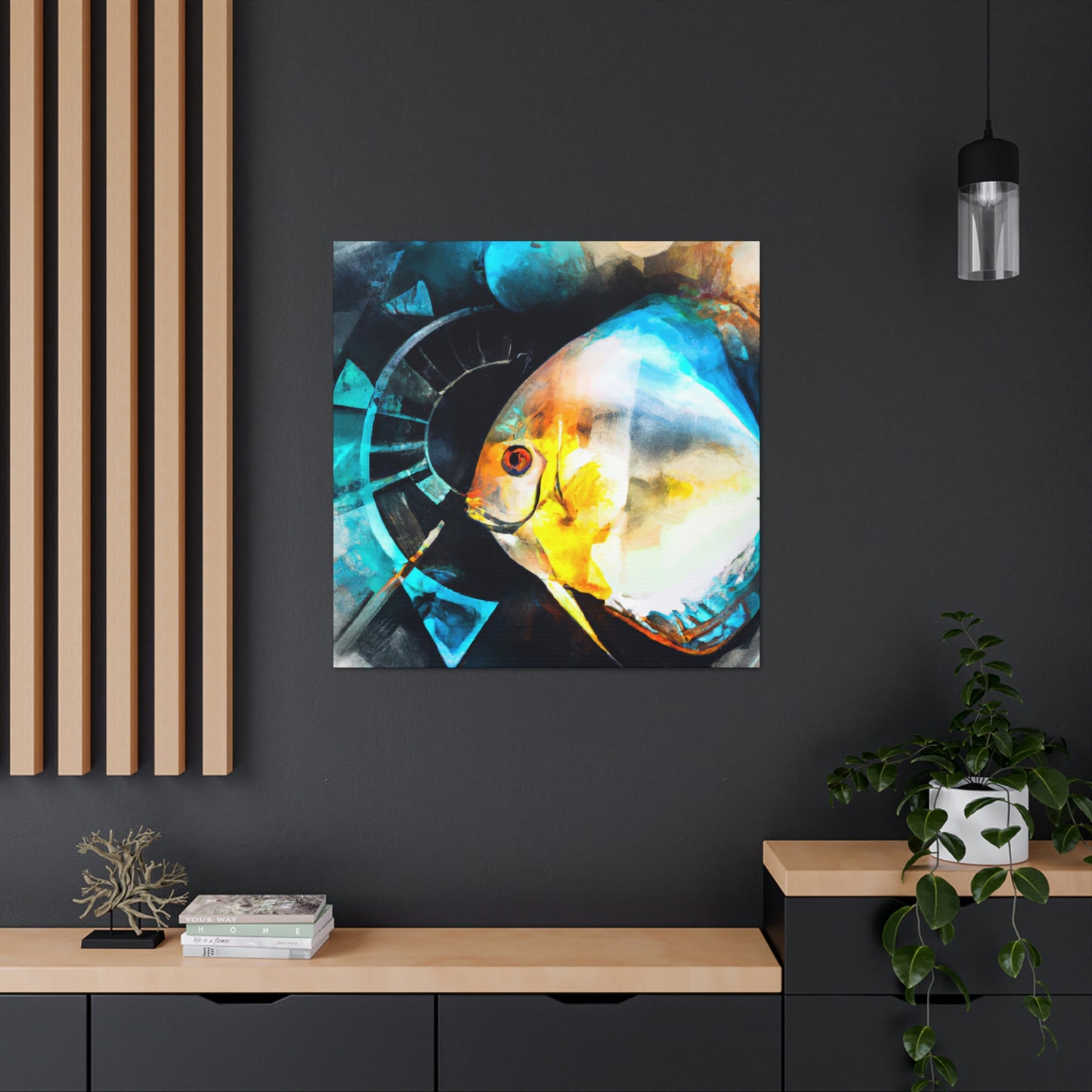 Discus in Reflection - Canvas