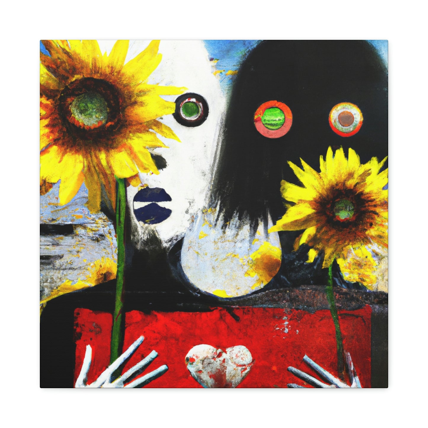 "Love and Sunflowers Bloom" - Canvas