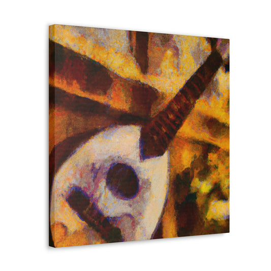 Mandolin in Moonlight. - Canvas