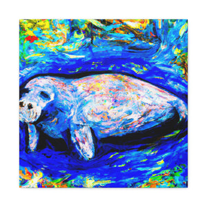 Manatee in Expressionism - Canvas