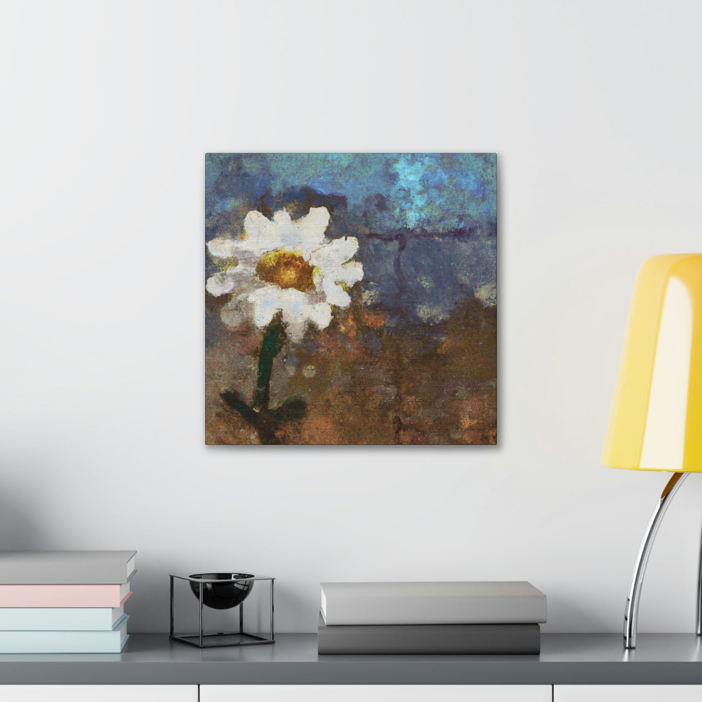 Daisy in Digital Bloom - Canvas