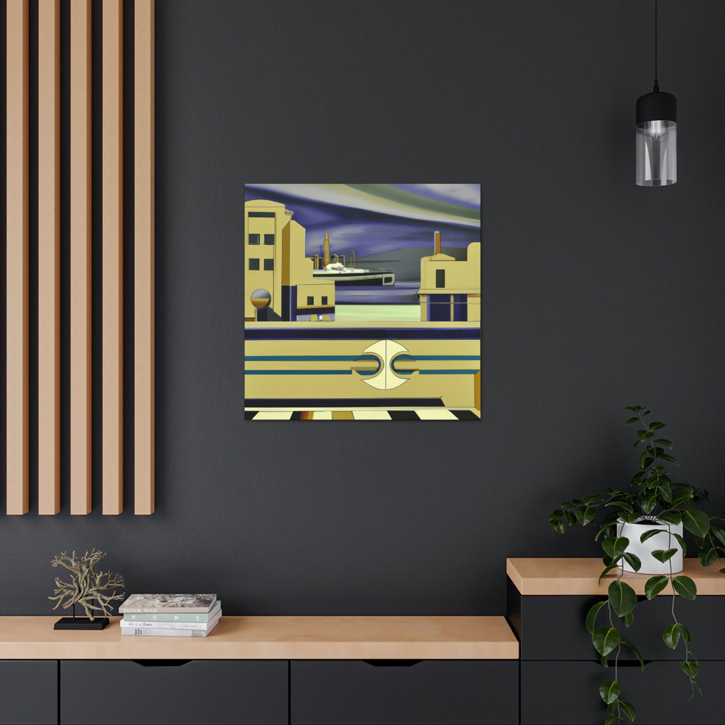 Seawall Reflection Sparkle - Canvas