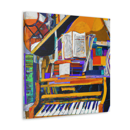 "Piano's Musical Reflection" - Canvas