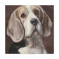 A Beagle's Regal Gaze - Canvas