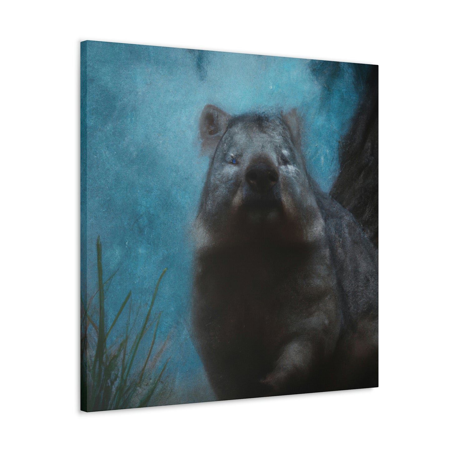 "Wombat in Technicolor" - Canvas