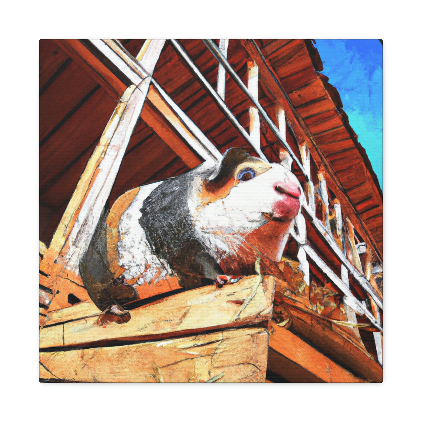 Guinea Pig Graffiti Art - Canvas