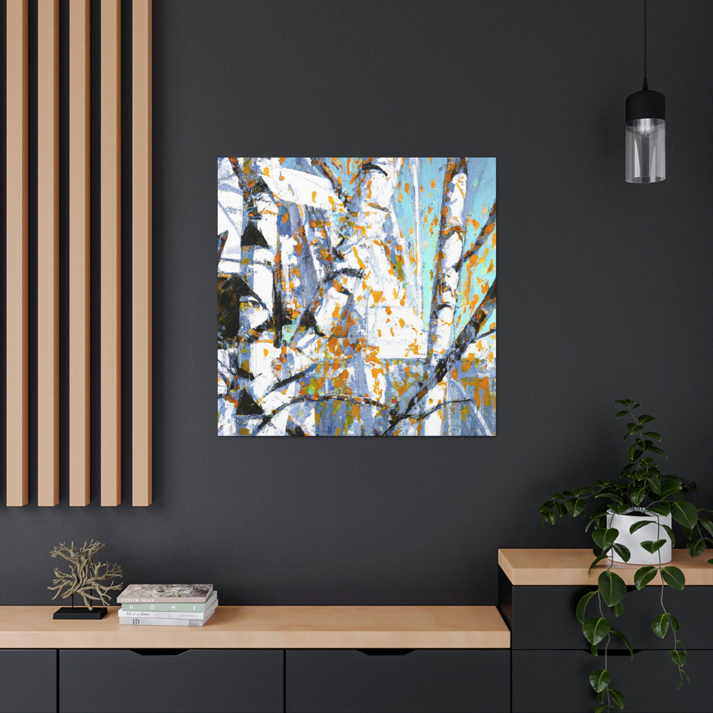 Birch Tree Pop Brilliance - Canvas