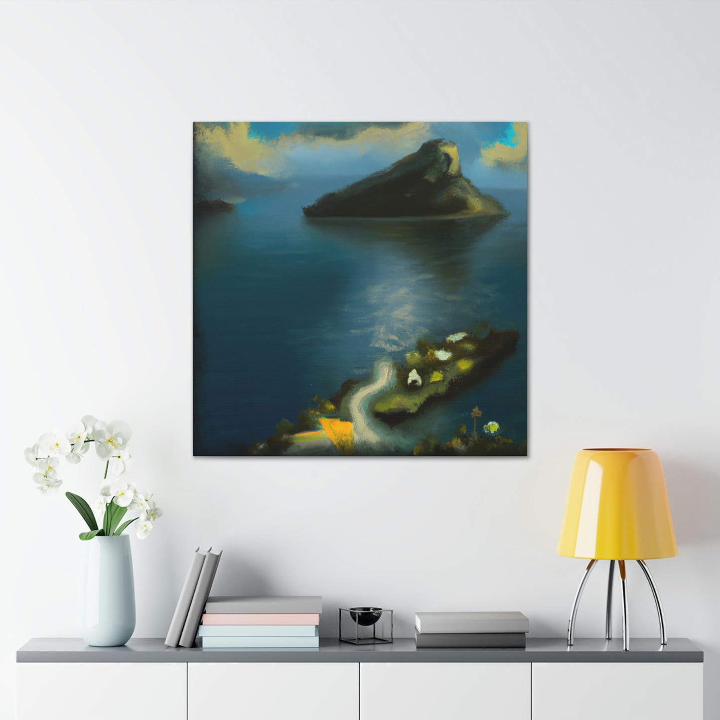 Island in Abstract Space - Canvas