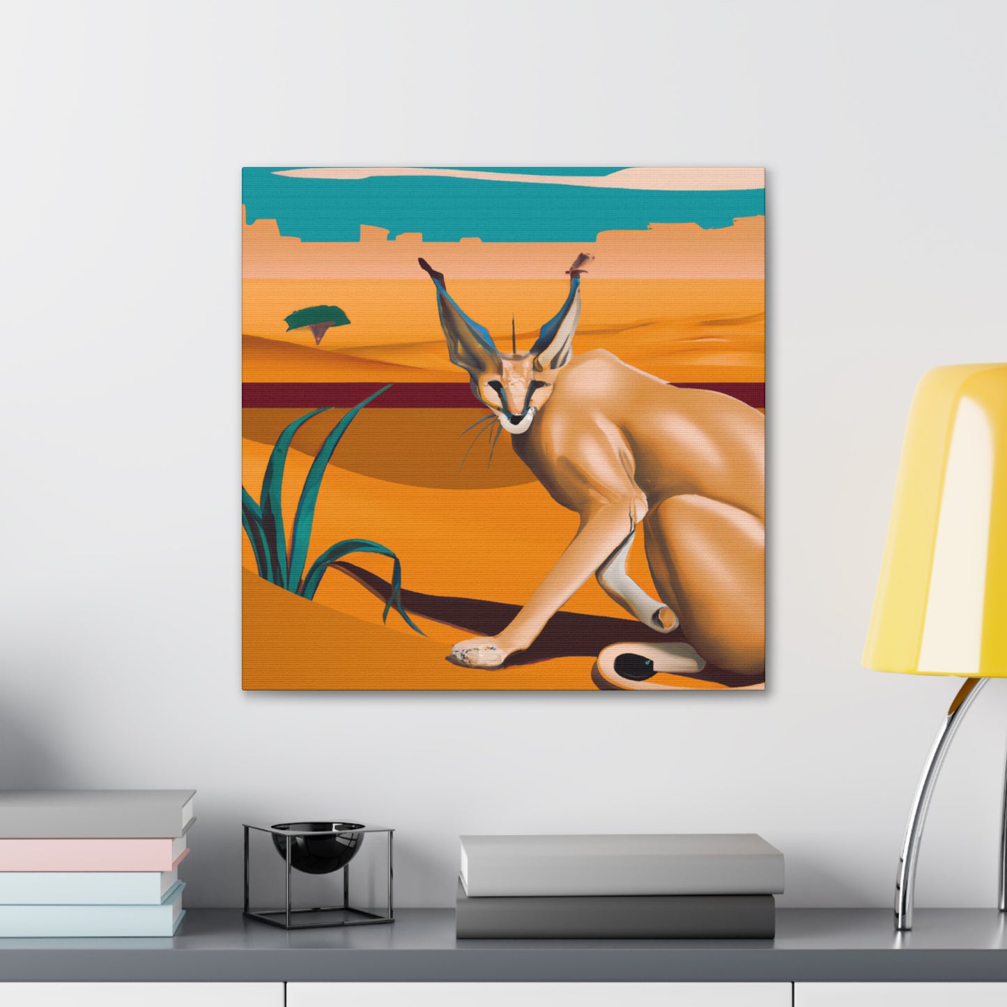 "Caracal's Classic Shine" - Canvas