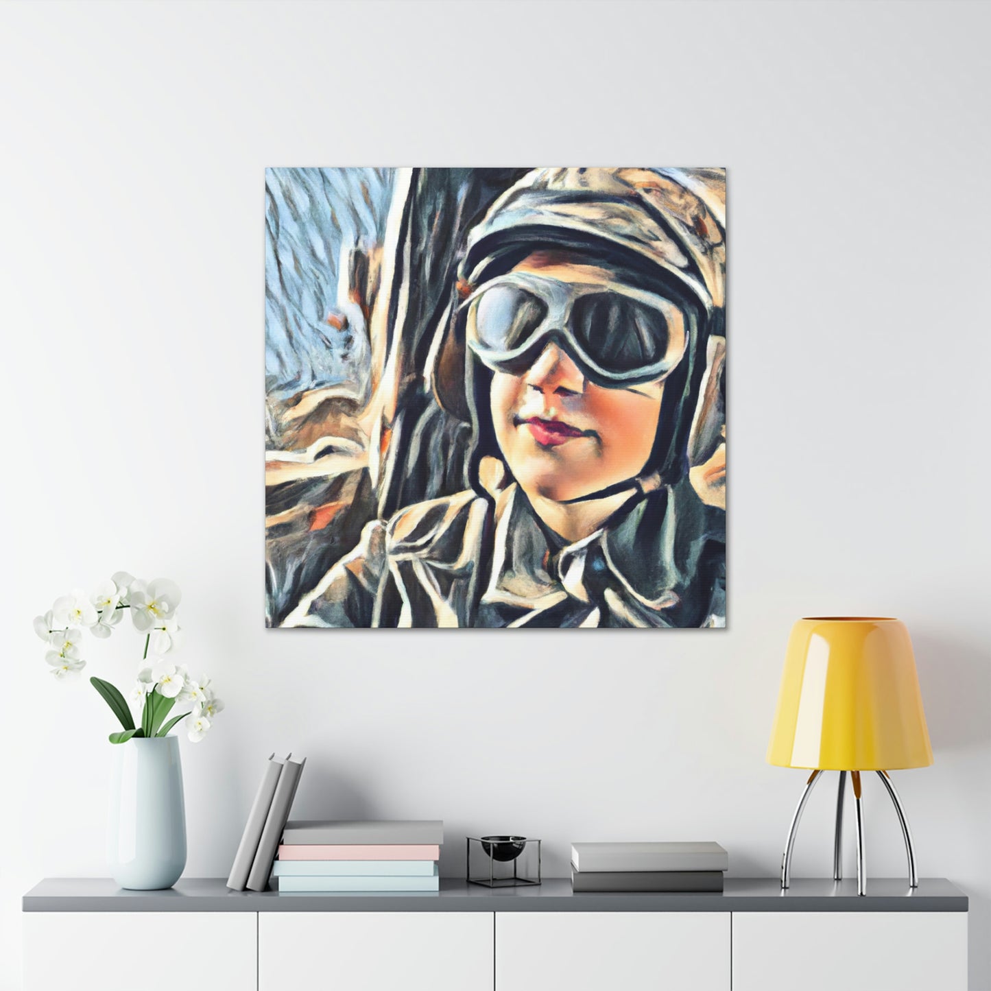 "Blue Skies, Navy Pilot" - Canvas