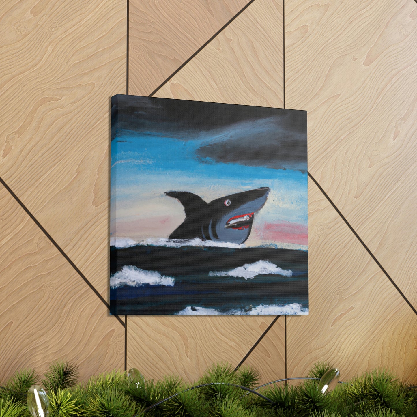 Shark in Abstract Vision - Canvas