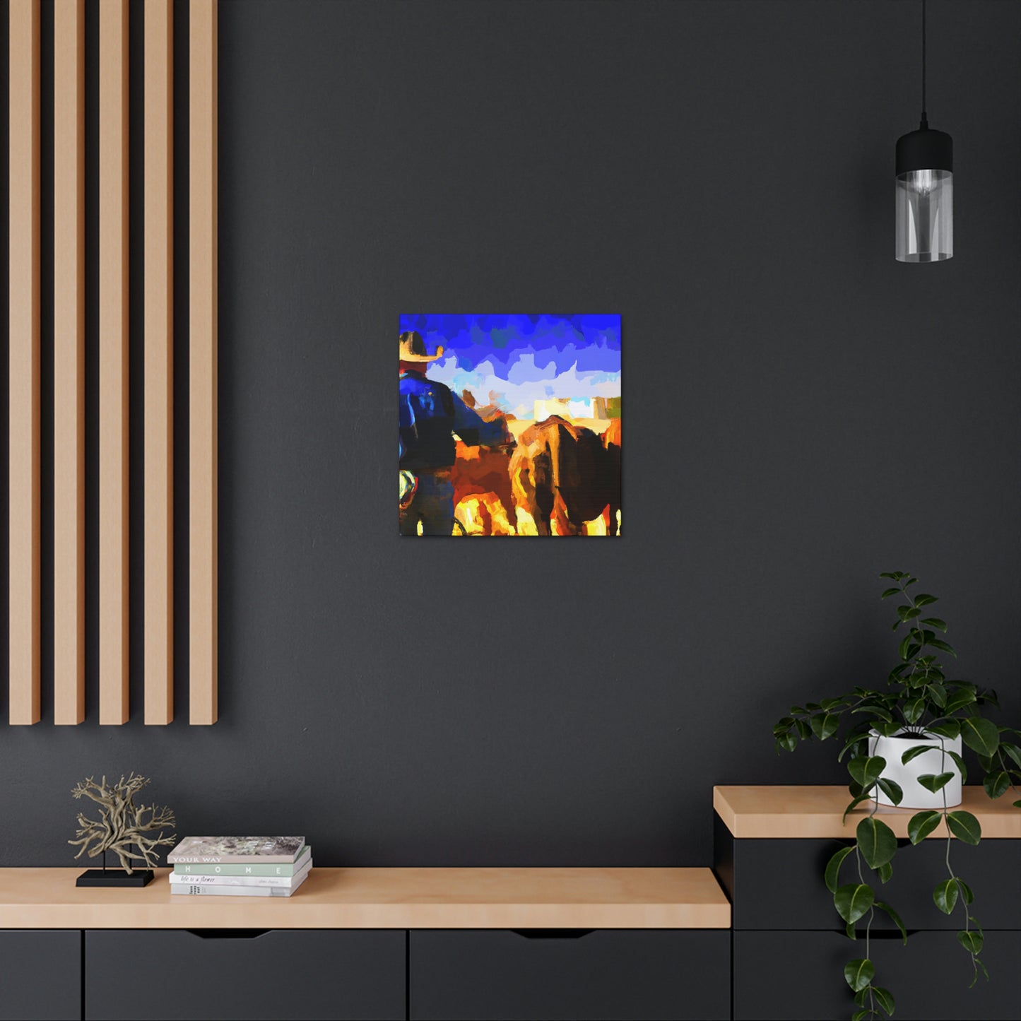 Rural Cattle Triumph - Canvas