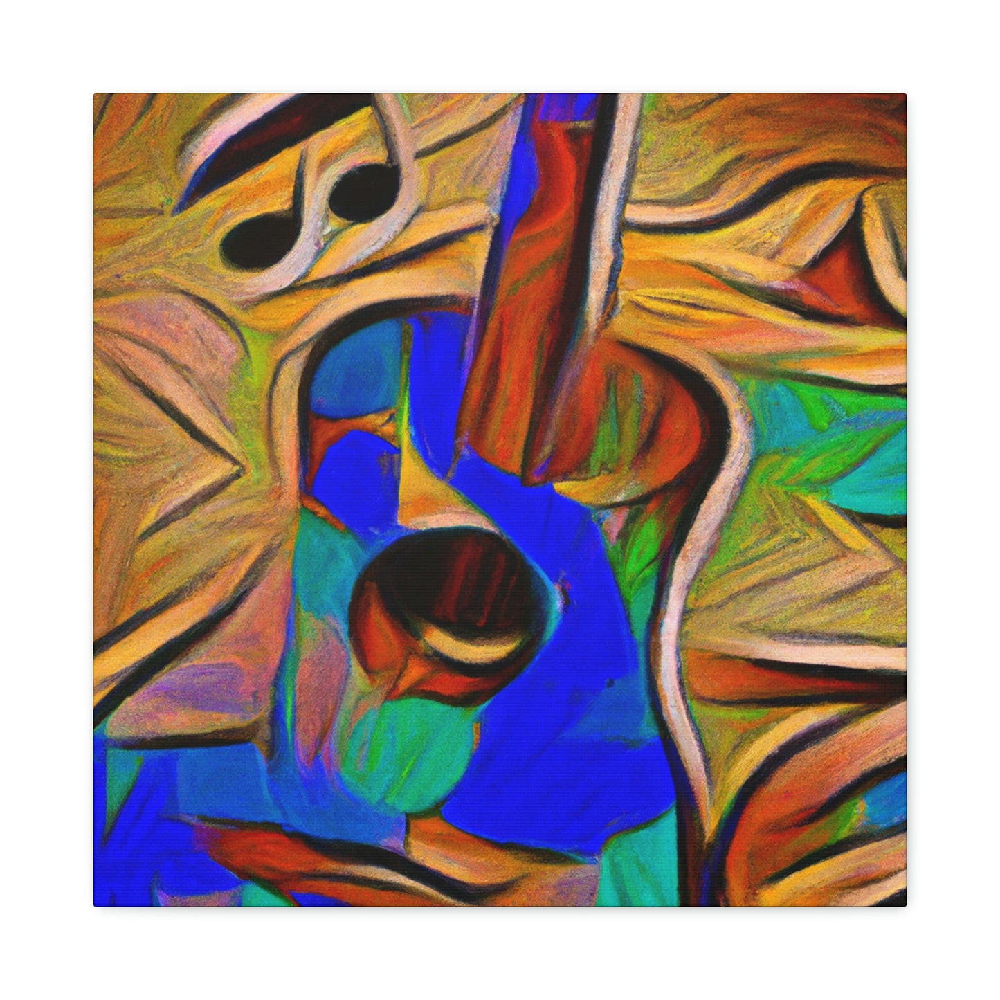 "Acoustic Guitar Resonance" - Canvas